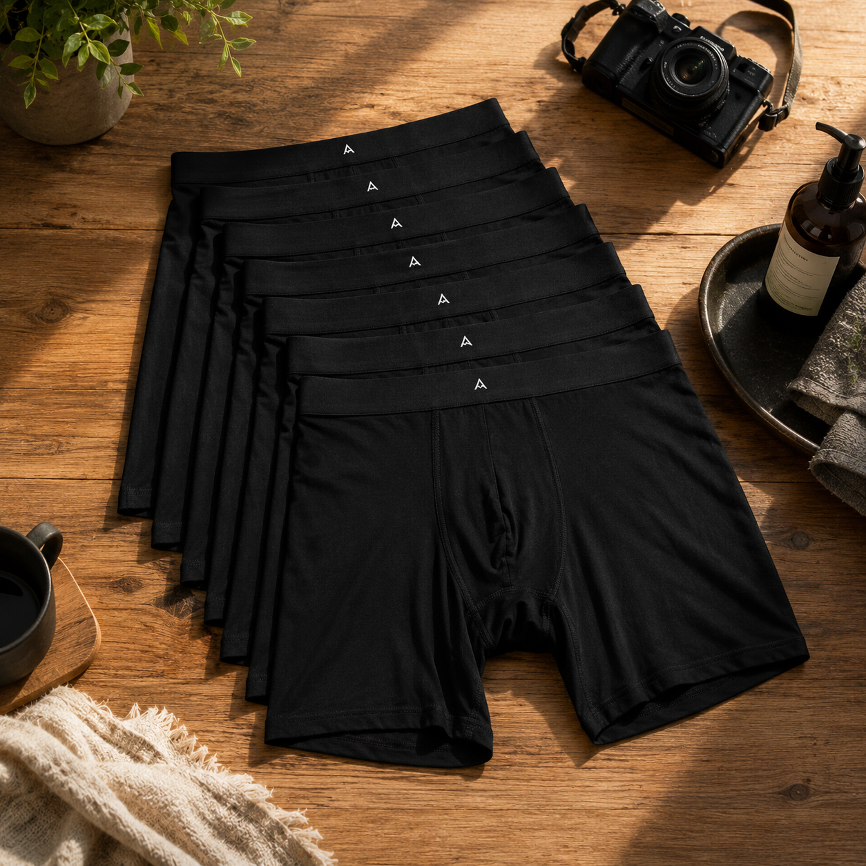 Ultra-Soft Bamboo-Viscose Long Boxer Briefs - Anti-Chafing